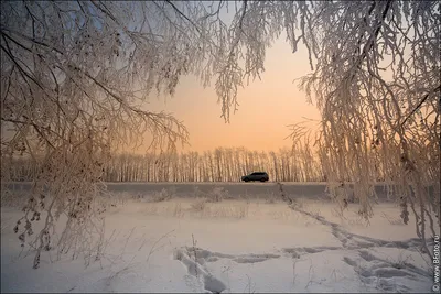 4K изображение рассвета зимой на android: роскошь в деталях
