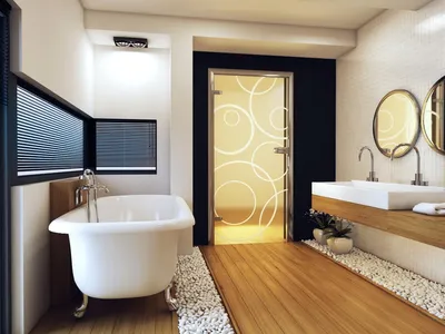 Вдохновение для дизайна: раздвижные двери в ванной