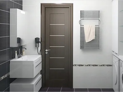 Раздвижные двери в ванной: стильные решения