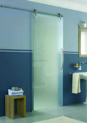 Раздвижные двери в ванной: фотографии интерьеров
