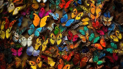 Фотографии разноцветных бабочек, словно вышедшие из сказки