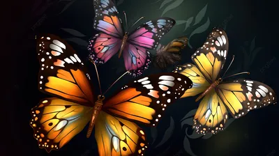 Разноцветные бабочки: тонкий штрих в красочной палитре природы