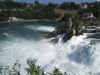 Бесплатные и красивые фотографии Рейнского водопада в разных разрешениях