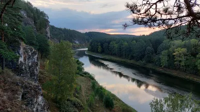 Уникальное фото реки Ай в арт-стиле