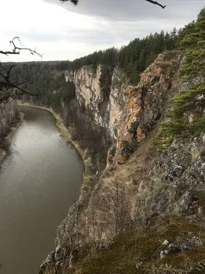 Фотография реки Ай в закатном свете