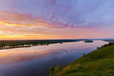 Фото Реки Кама в арт-стиле