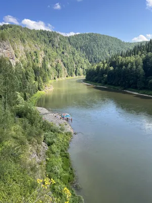 Величественная река Кия на фото