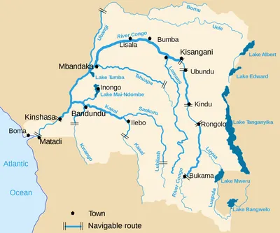 Живописные виды реки Конго на фотографиях
