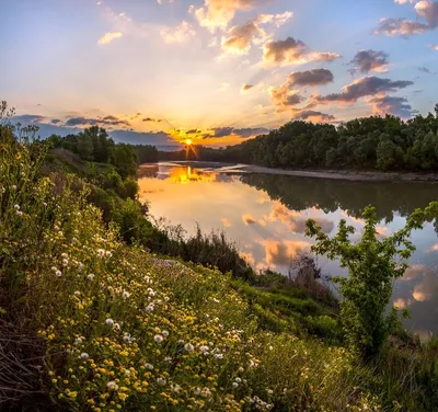 Пленительные пейзажи Реки Кубань - бесплатные фото в разных форматах