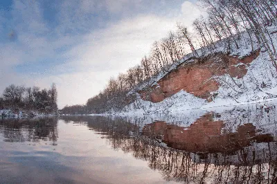 Рисунок реки Оредеж в стиле арт на рабочий стол