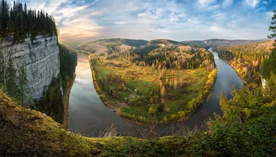 Величественная река Усьва на фото