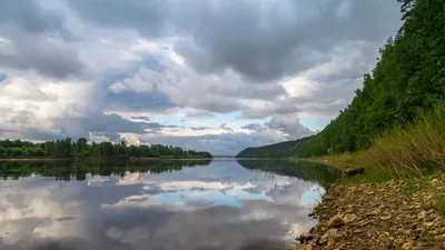 Величественная река Вятка на фото