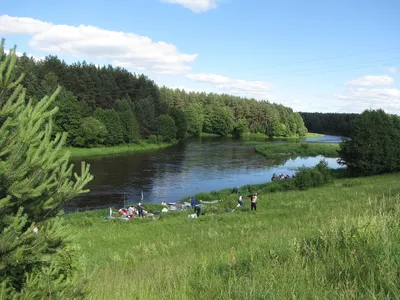 Грация реки Вилия, окруженной живописной природой.