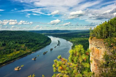 Уникальные ландшафты реки Вишера на фото