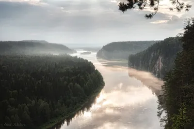 Застывшие мгновения реки Вишера на фото