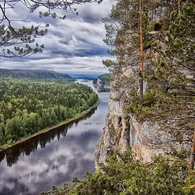 Фотография реки Вишера в высоком разрешении