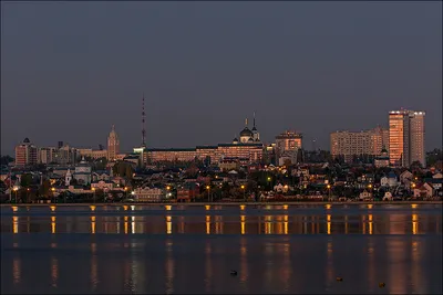 Изумительное изображение реки Воронеж во время заката