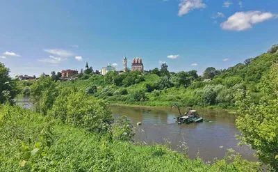 Фото реки Оки в арт-стиле