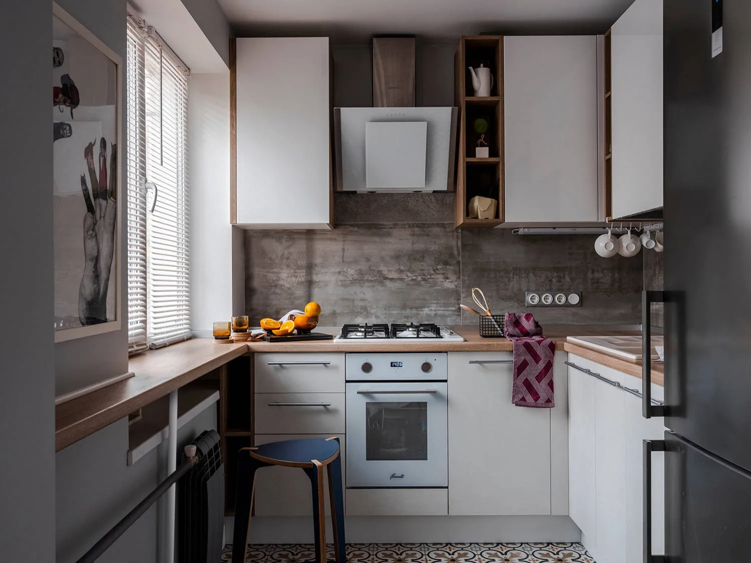кухня площадью 6 квадратов с холодильником | Kitchen room design, House design, Kitchen room