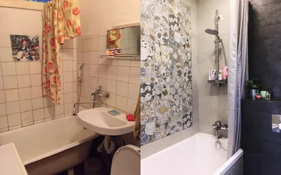 Фотографии ремонта ванной комнаты до и после: новые изображения в хорошем качестве