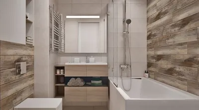 Фото ремонта ванной комнаты панелями в 4K разрешении