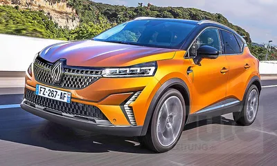 Фотографии Renault Captur 2023 в черно-белом стиле