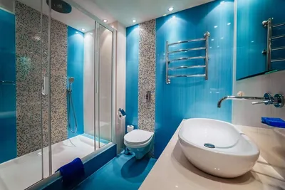 Фотки ванной комнаты с использованием ярких цветов