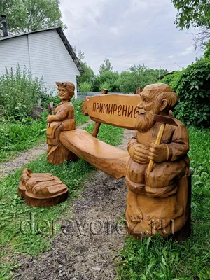 Уникальные фото резной мебели из дерева в стиле арт