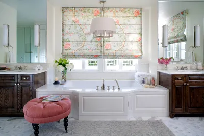 Фото римских штор в ванной - вдохновение для вашего дизайна