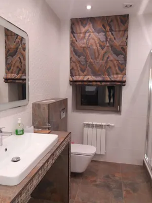 Фотографии римских штор в ванной - идеи для вашего интерьера