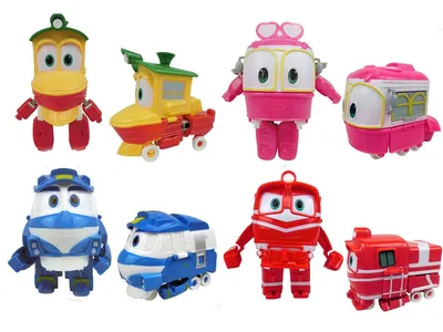 Роботы поезда игрушки  фото