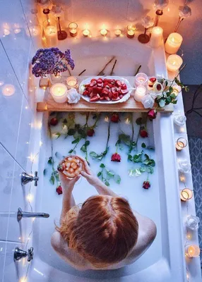 Фото романтической ванны в хорошем качестве