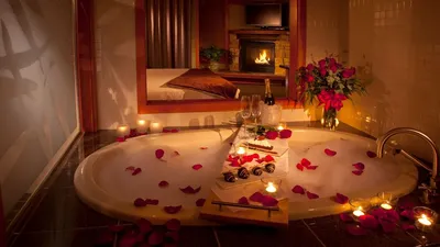 Фото романтической ванны в формате PNG