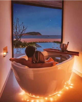 Фото романтической ванны с возможностью выбора размера