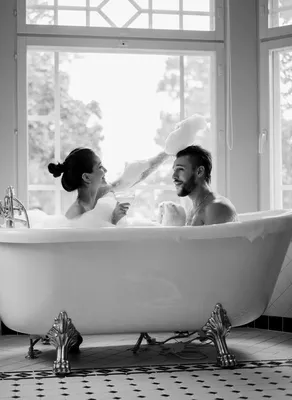 Фотографии романтической ванны с релаксационной атмосферой