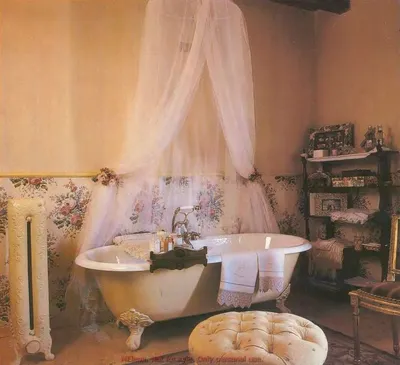 Картинки романтической ванны с разными стилями декора