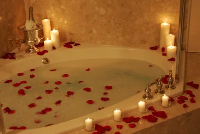 Новые фотографии романтической ванны для скачивания