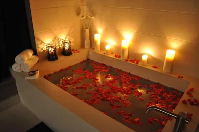 Изображения романтической ванны в формате HD