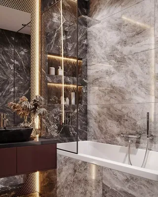 Фотографии роскошной ванной комнаты в разных размерах