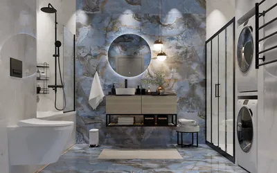 Изображение роскошной ванной комнаты с джакузи