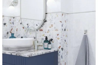 Фото ванной комнаты с керамической плиткой в разных стилях
