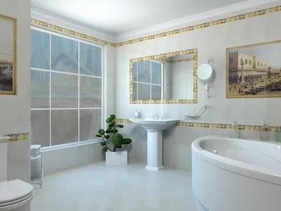 Фото ванной комнаты с керамической плиткой для модернизации интерьера
