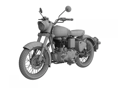 Фото мотоцикла Royal Enfield Classic 500: выберите формат скачивания