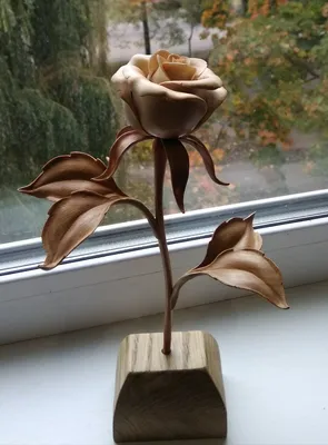 Создание розы из дерева: шаг за шагом фотоинструкция