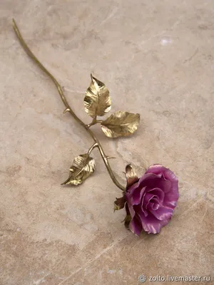 Фантастические фото металлической розы