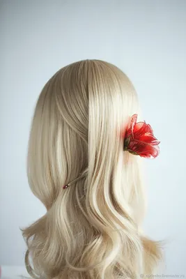 Картинка розы из волос для скачивания в формате JPG