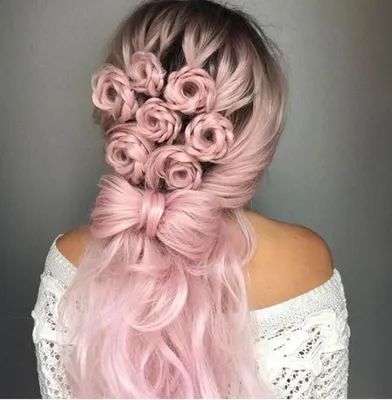 Фотография розы из волос в формате вашего выбора