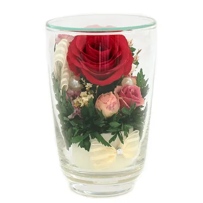 Изображение розы в стекле - увеличенный размер, webp