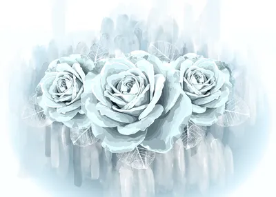 Фото розы во льду для использования в рекламе - выберите нужный вам размер изображения