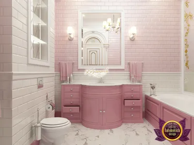 Розовая ванная: изображения в формате Full HD для скачивания